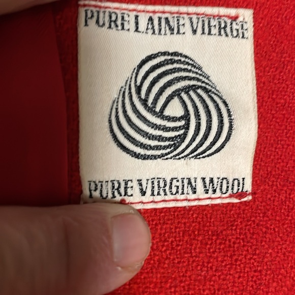 Vintage mink trimmed 100% wool coat - fur collar, cuffs and skirt hem - Picture 11 of 14